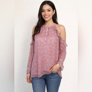 🍂 Lauren Conrad Boho Floral Shirt